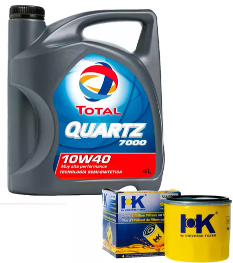 Total Quarz 10w40, 4 Litros Mas Filtro