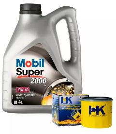 Combo Mobil S 10w40, 4 Litros, + Filtro